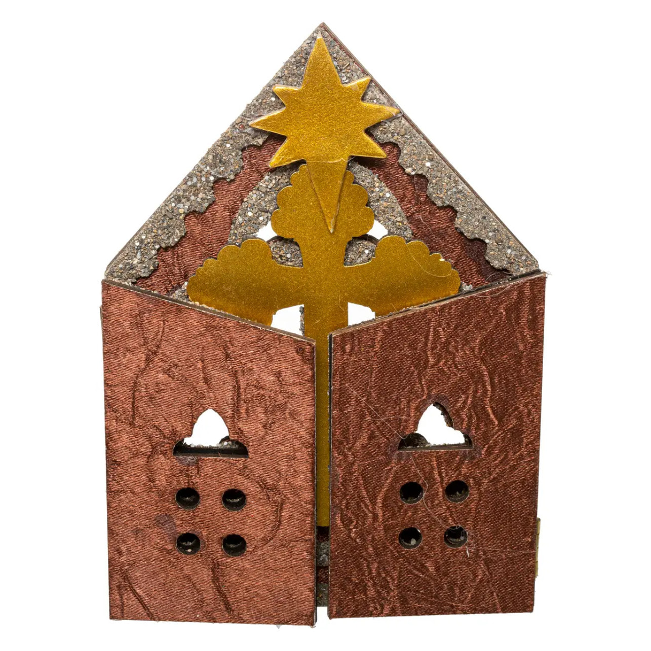 Crèche H.25cm avec 11 santons résine