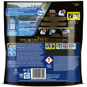 Finish Powerball Ultimate Plus, 180 Pastillas para el Lavavajillas, Limpieza y Brillo Intensivos (Formato 3x60 Uds)