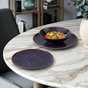 Yumi Bleu - Service de vaisselle 18 pièces