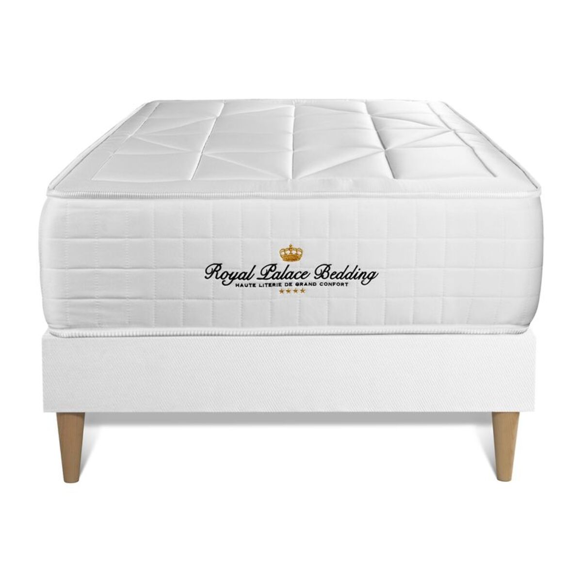 Ensemble 1p - Matelas Ressorts ensachés et mémoire de forme -  Maxi Epaisseur : 26cm - Confort : Équilibré - Windsor