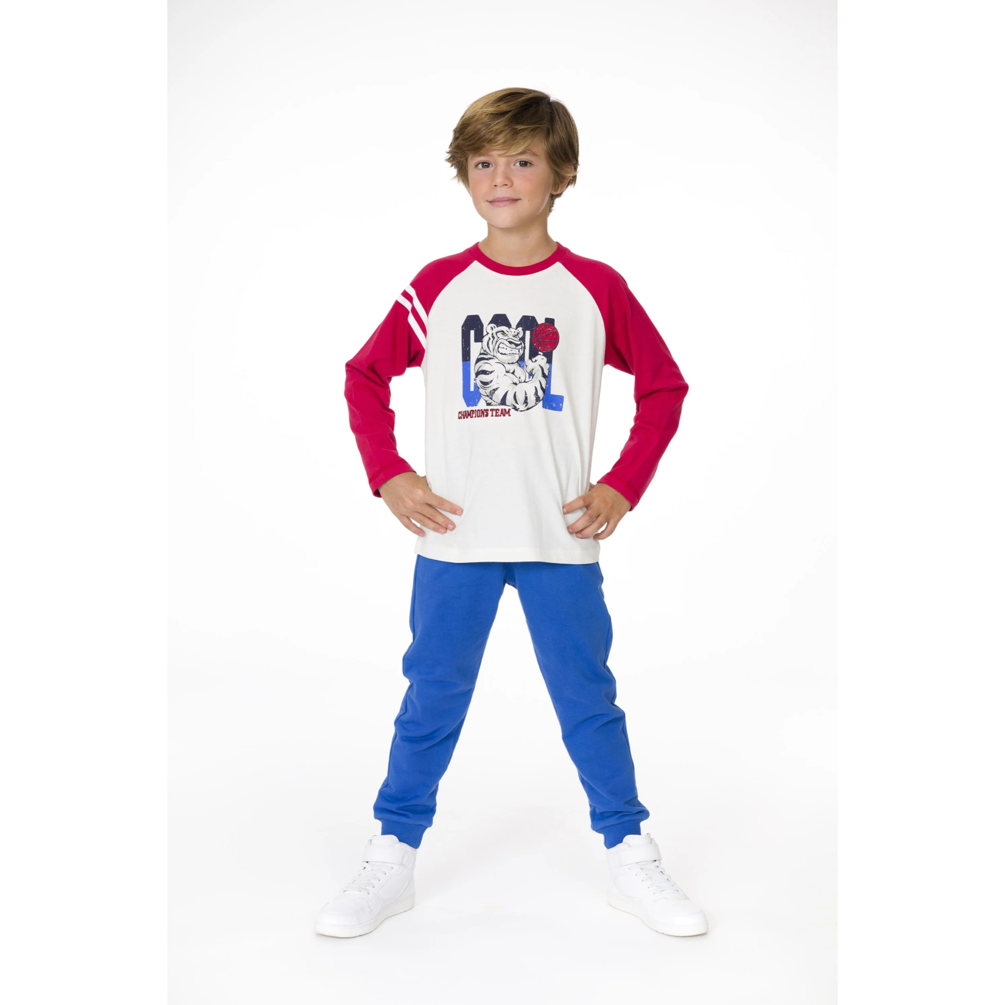 Pantaloni Da Ragazzo In Cotone Blu