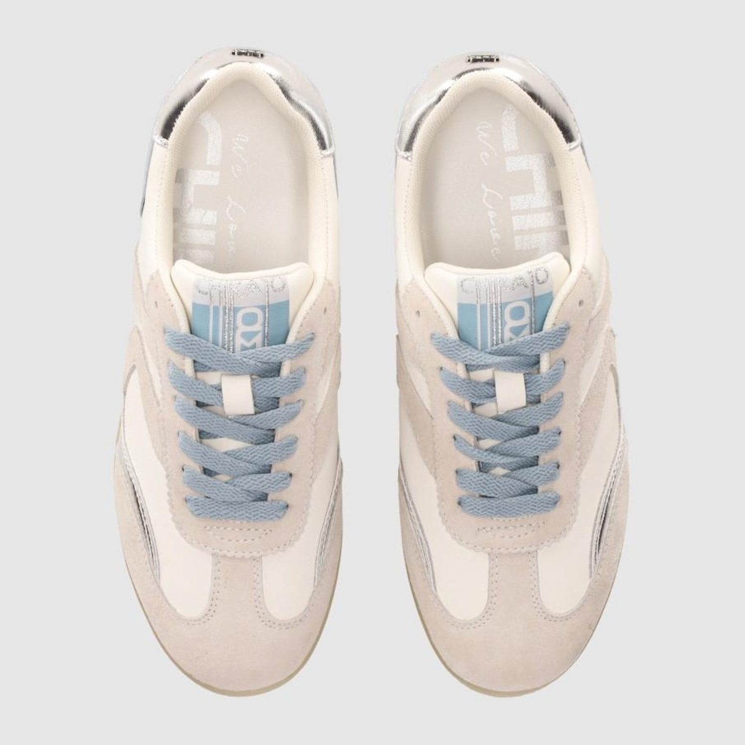 Deportivos de Piel - Jeans - Tacón: 1 cm