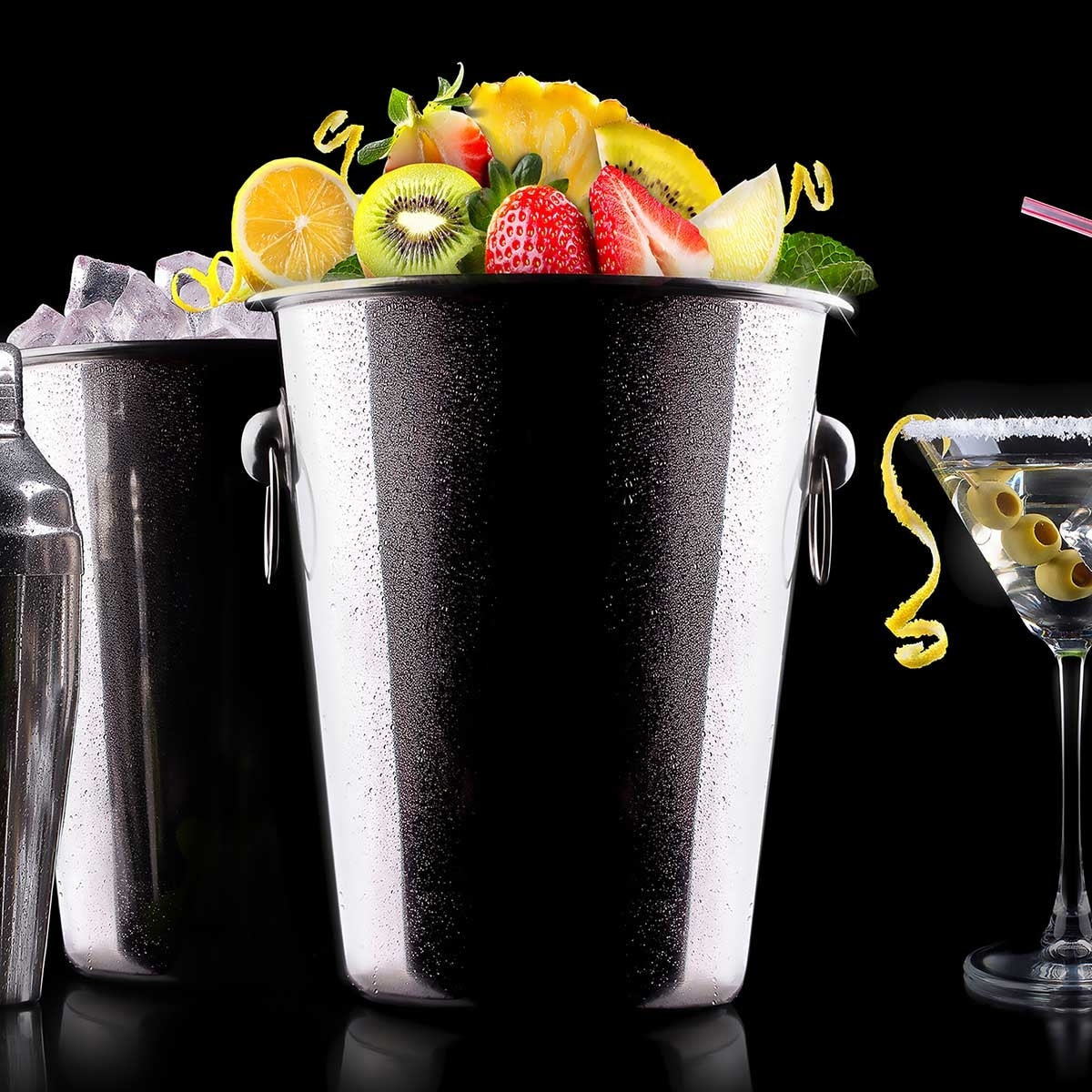 Tableau assortiment de cocktail Toile imprimée