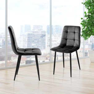 ORESTELUCHETTA Set 4 Sedie CORFU BLACK