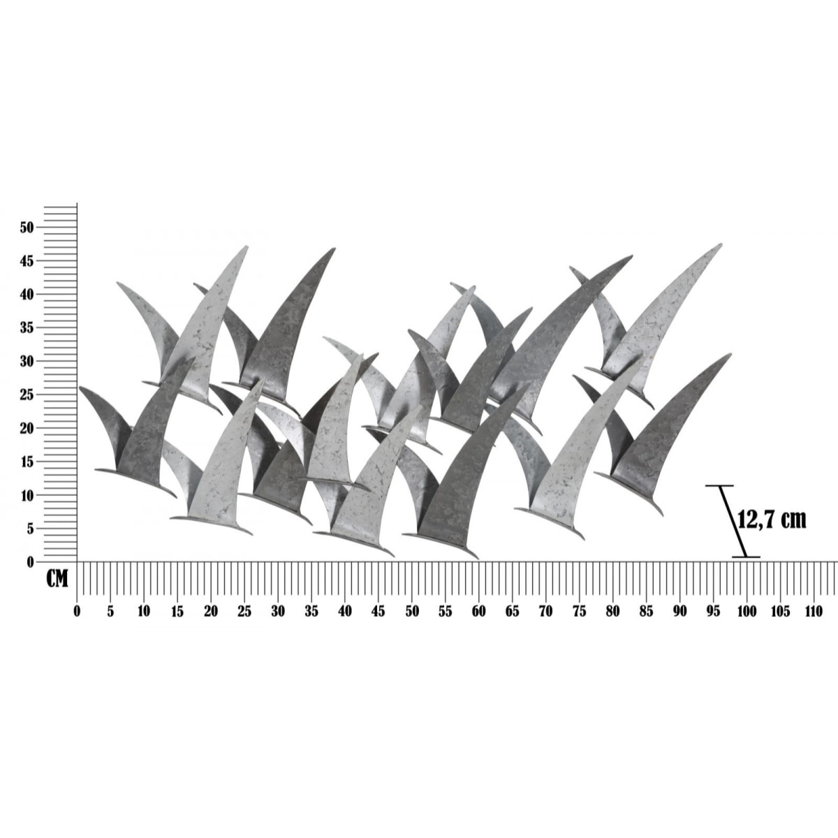PANNELLO IN FERRO GABBIANI CM 93X12,7X47,6