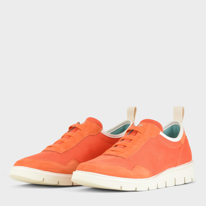 SLIP ON P05 UOMO IN MESH E SUEDE ARANCIO