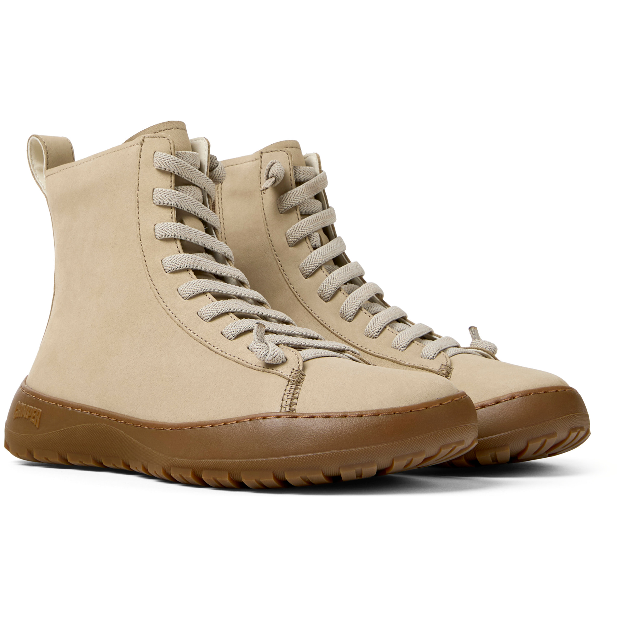 Botines - CAMPER Peu Serra - Beige - Piel nobuk