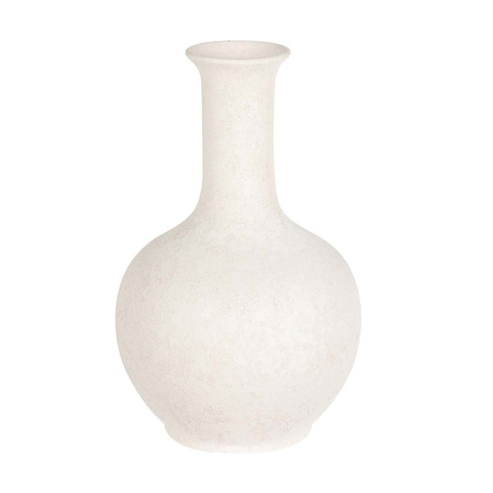 Florero Ceramica Beige 22x22x35 Cm