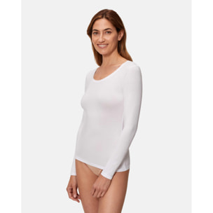 Camiseta térmica de mujer de manga larga ultra fina termaltech