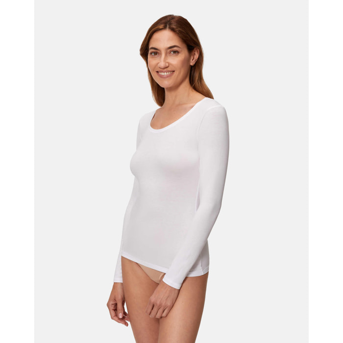 Camiseta térmica de mujer de manga larga ultra fina termaltech