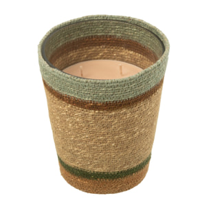 J-Line bougie parfumée Panier - Herbal Serenity - mix/beige - large - 75H