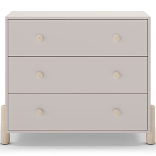 Commode enfant 3 tiroirs en bois - BASTIEN