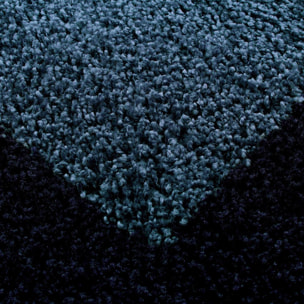 Tapis poils longs shaggy tissé motif simple NIVA