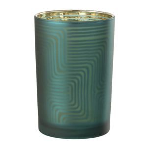 J-Line photophore Zigzag - verre - vert - large