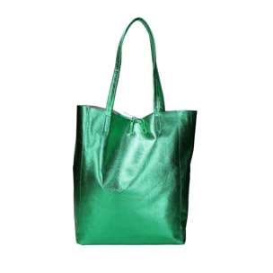 Borsa Shopper da donna In Vera pelle Made in Italy 40x36x11 cm