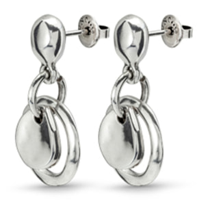 Pendiente Plantón PLATEADO U