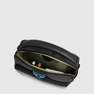 Piquadro Tracolla porta iPad®mini in tessuto riciclato e materiale bio-based con protezione RFID