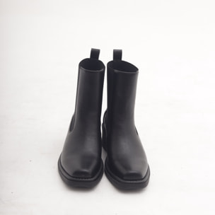 STIVALETTO TEXANO ELASTICI NERO