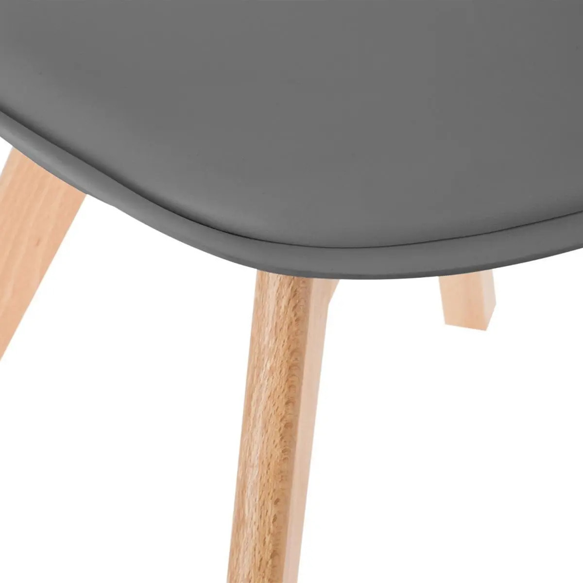 Chaise "Baya" pieds hêtre gris ardoise