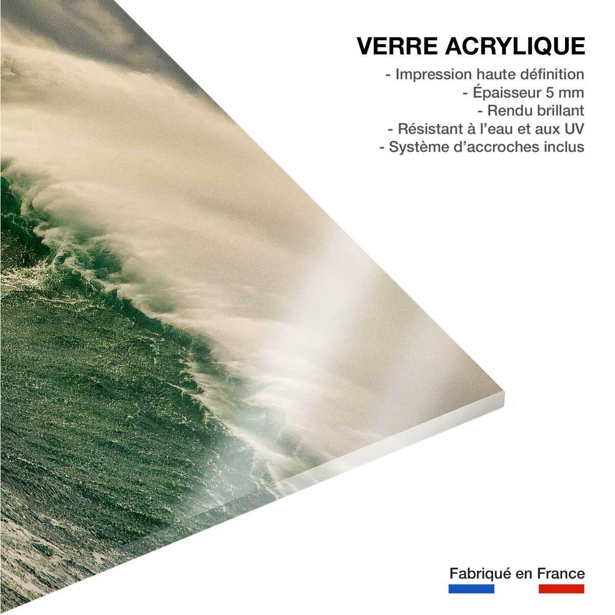 Tableau paysage ocean surf belharra  Tableau plexiglas