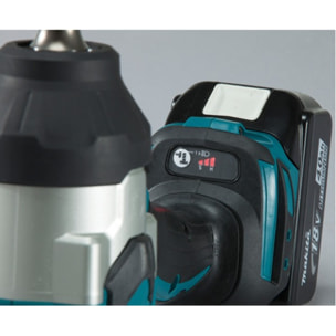 Boulonneuse à chocs MAKITA 18 V Li-Ion 1000 Nm - 2 Batteries 5.0Ah 18V, chargeur, coffret Makpac - DTW1002RTJ