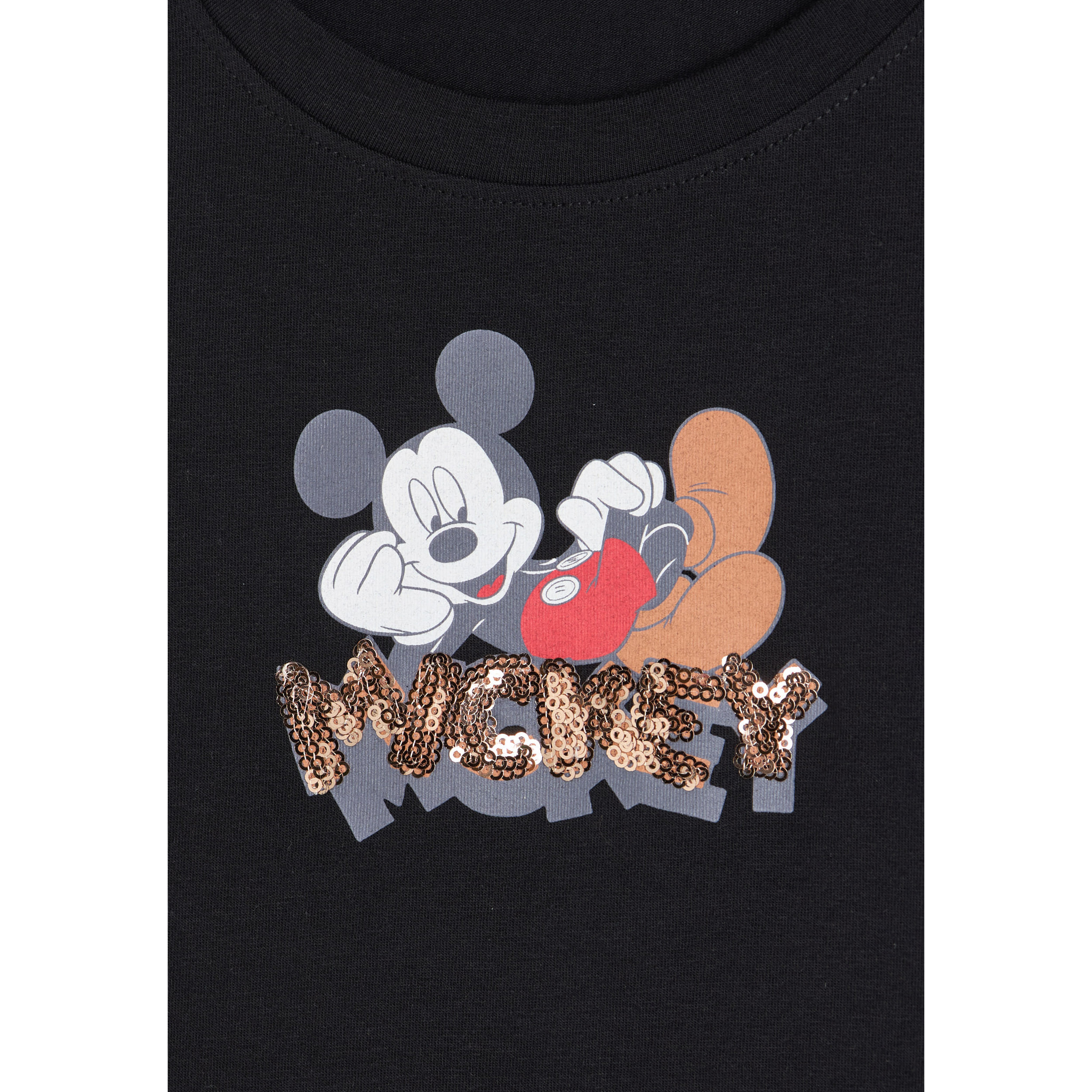 T-shirt cropped slim fit Mickey Mouse