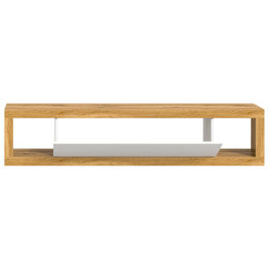 Ethan – meuble tv – 1 porte – bois et blanc - 180 cm - Bois / Blanc