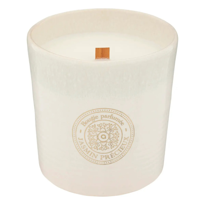 Bougie parfumée Marco 620g pot céramique jasmin