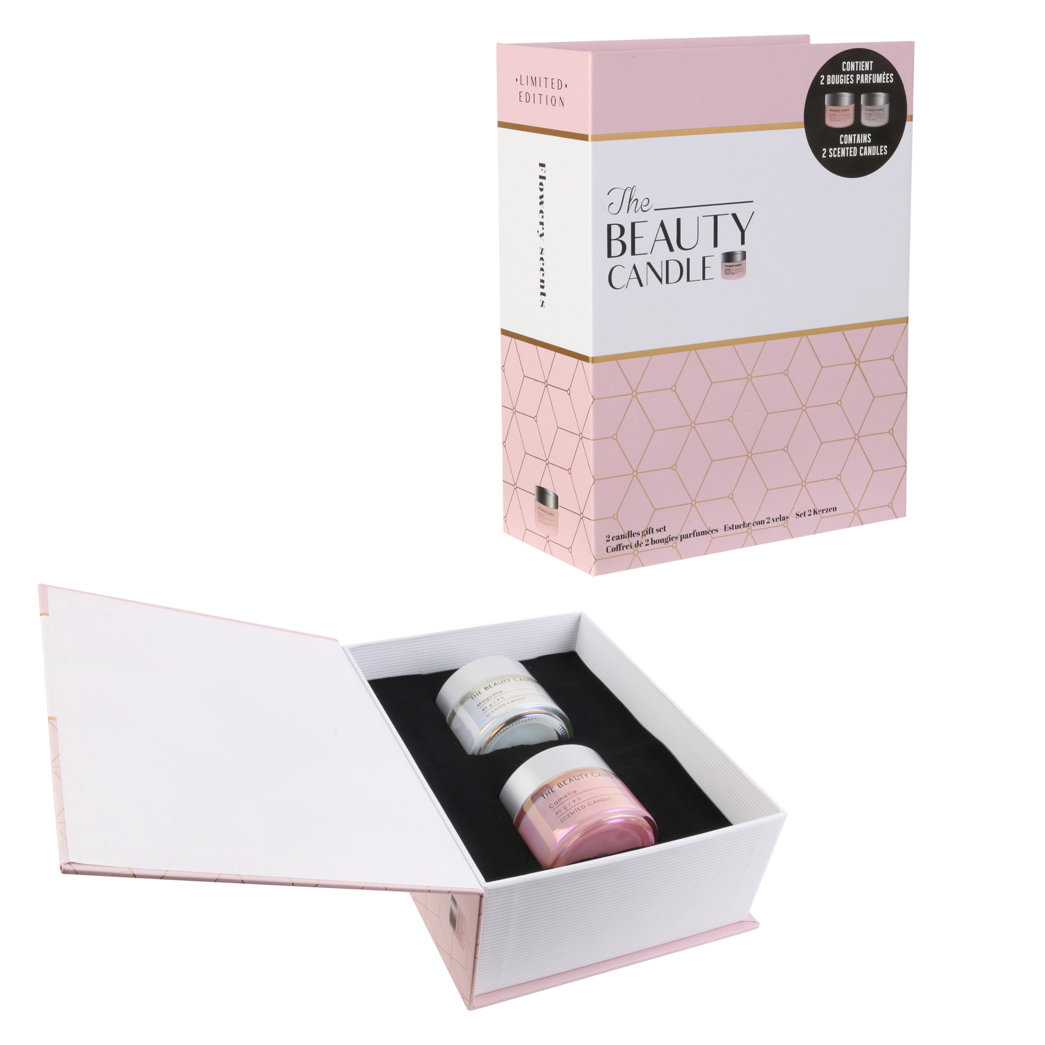 BOUGIE PARFUMEE POT X2 COFFRET BEAUTY CANDLE