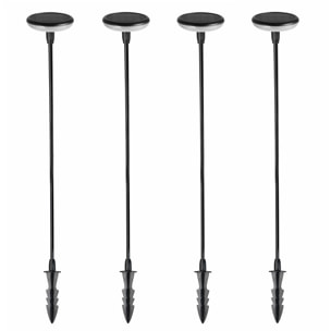 Lot de 4 balises solaires LUCENTY H76 cm