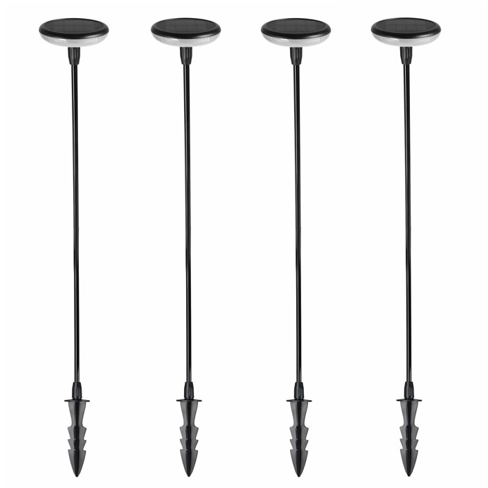 Lot de 4 balises solaires LUCENTY H76 cm