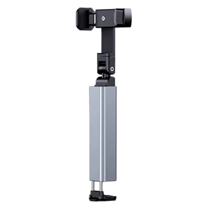 Estabilizador de móvil plegable con palo selfie extensible, giro 360° y soporte ajustable. Compacto, portátil y compatible con la mayoría de smartphones.