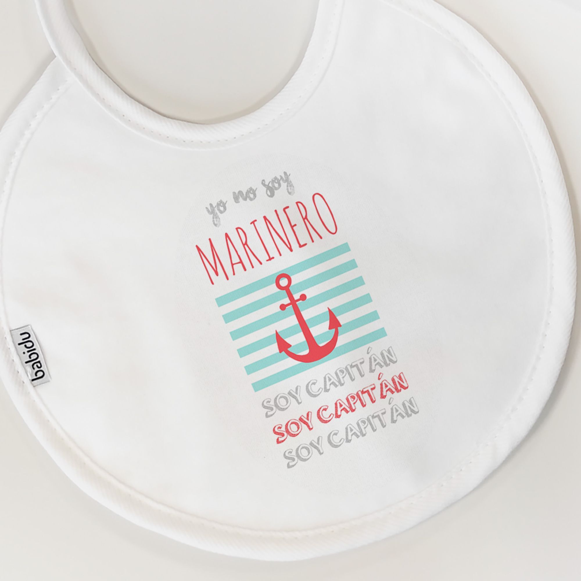 Babero Nacimiento Frase Y Blanco Talla Uni