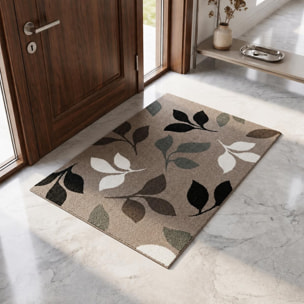 Tapis salon et chambre tissé motif floral SATO