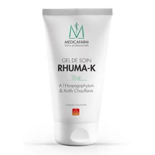 MEDICAFARM - Gel de soin Rhuma-K - A l'Harpagophytum & actifs chauffants - Pour apaiser les tensions et améliorer la mobilité articulaire - Sans paraben - 125 ml