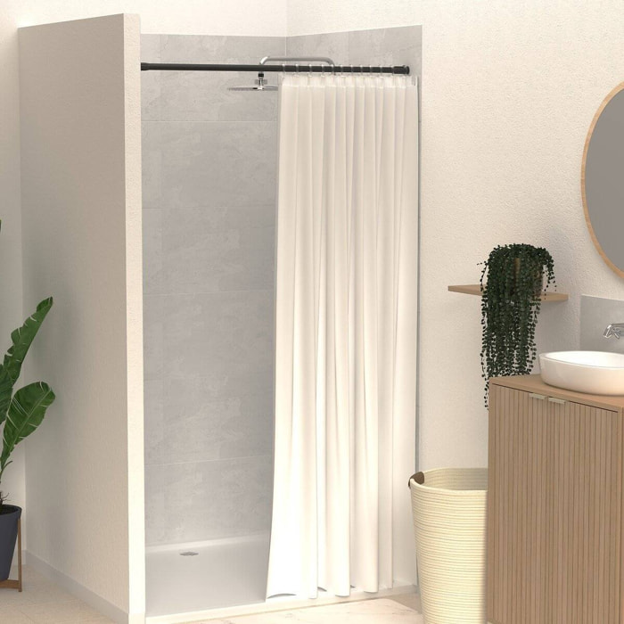 TRINGLE RIDEAU DCH NOIR 120CM