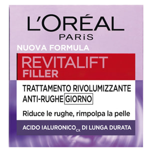 Crema Viso Anti-Rughe Trattamento Rivolumizzante Revitalift Filler con Acido Ialuronico - Barattolo da 50ml