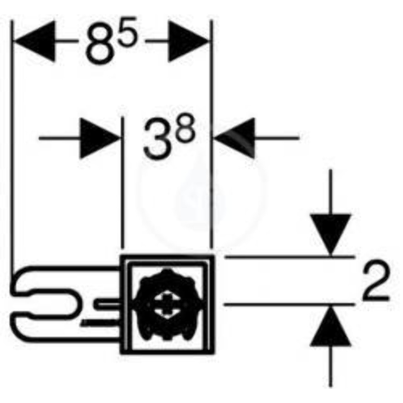 Jeu de fixations murales DUOFIX (111.815.00.1)