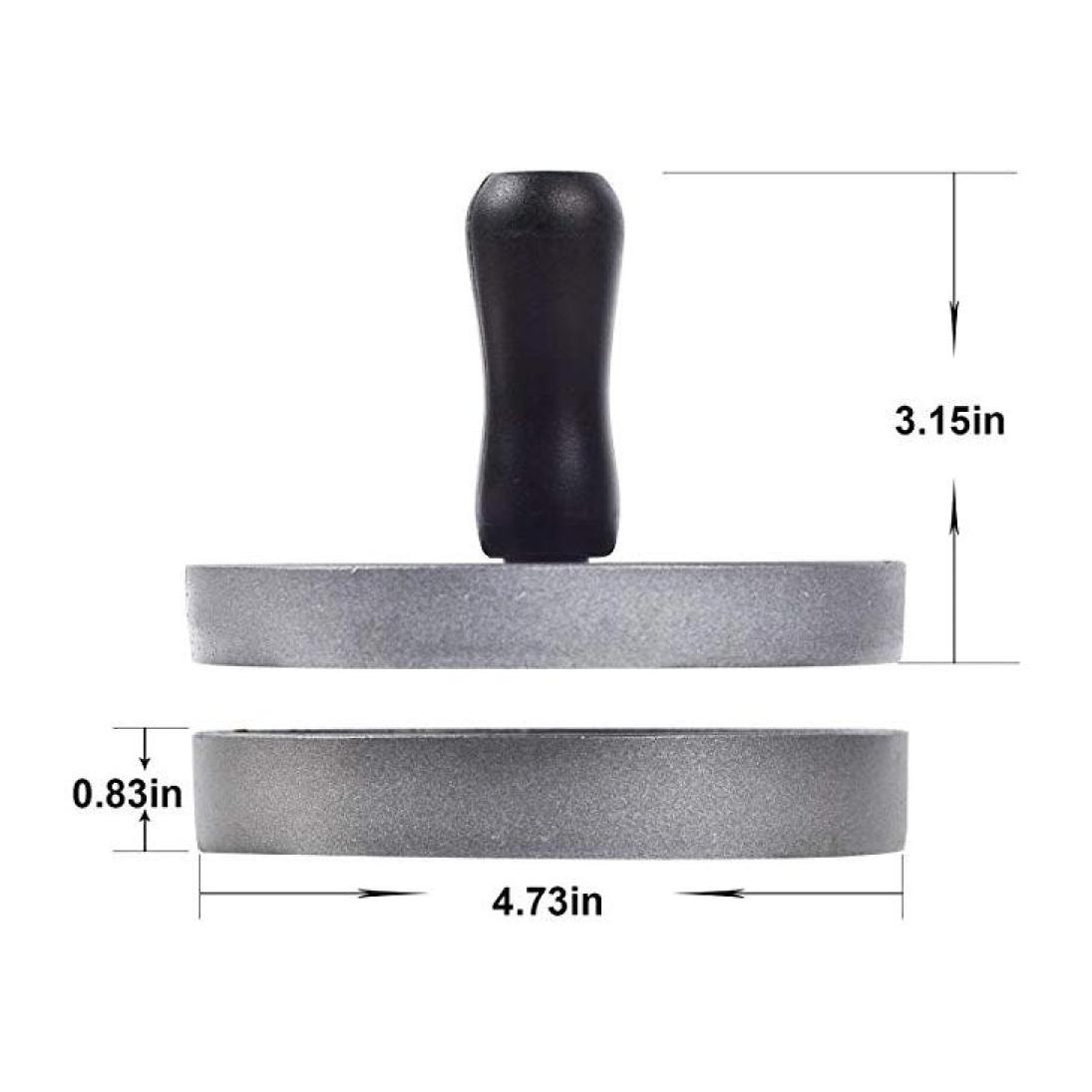 Presse à burger avec poignée en bois Herzberg HG8104
