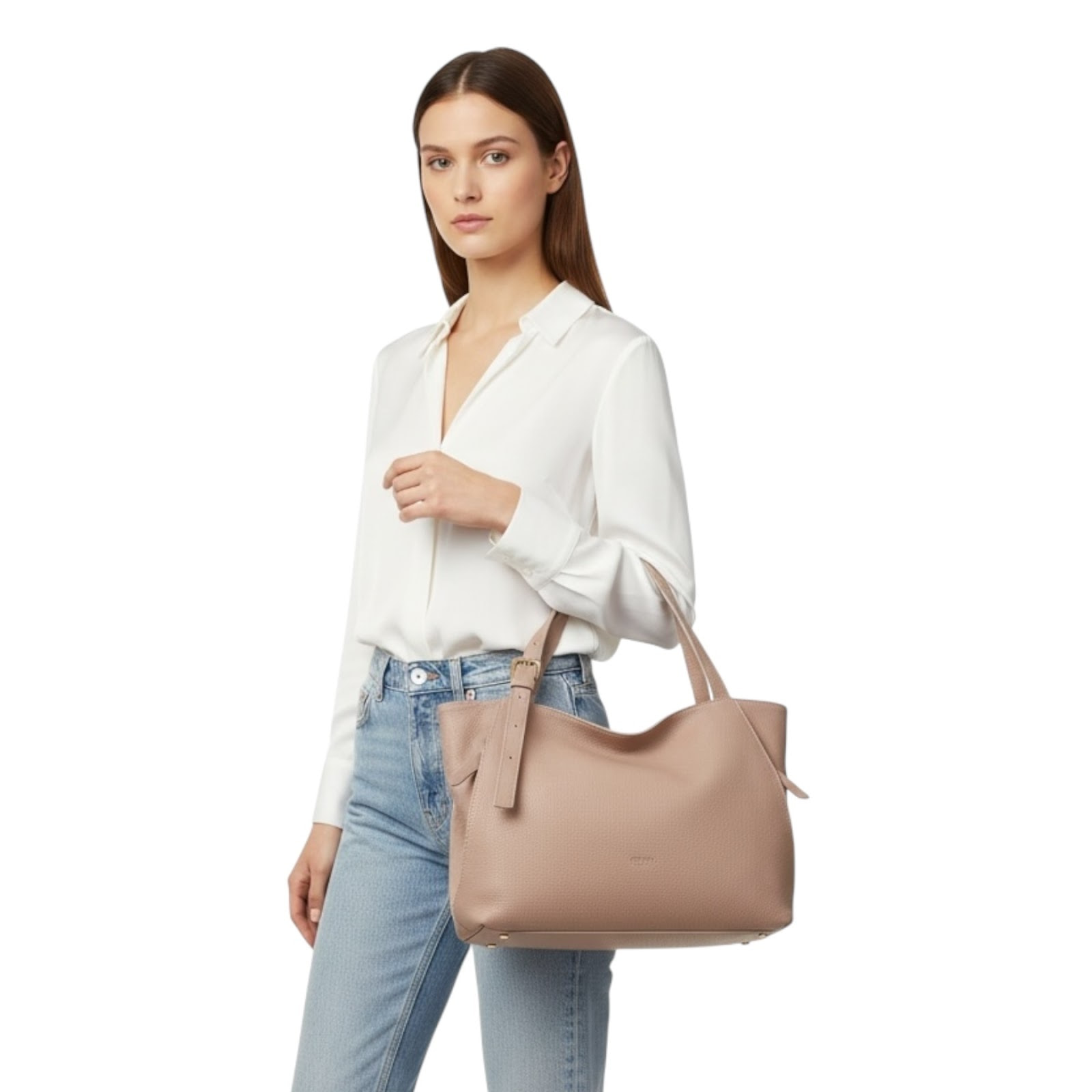 Borsa a spalla Cheval Firenze Sarin Rosa Cipria