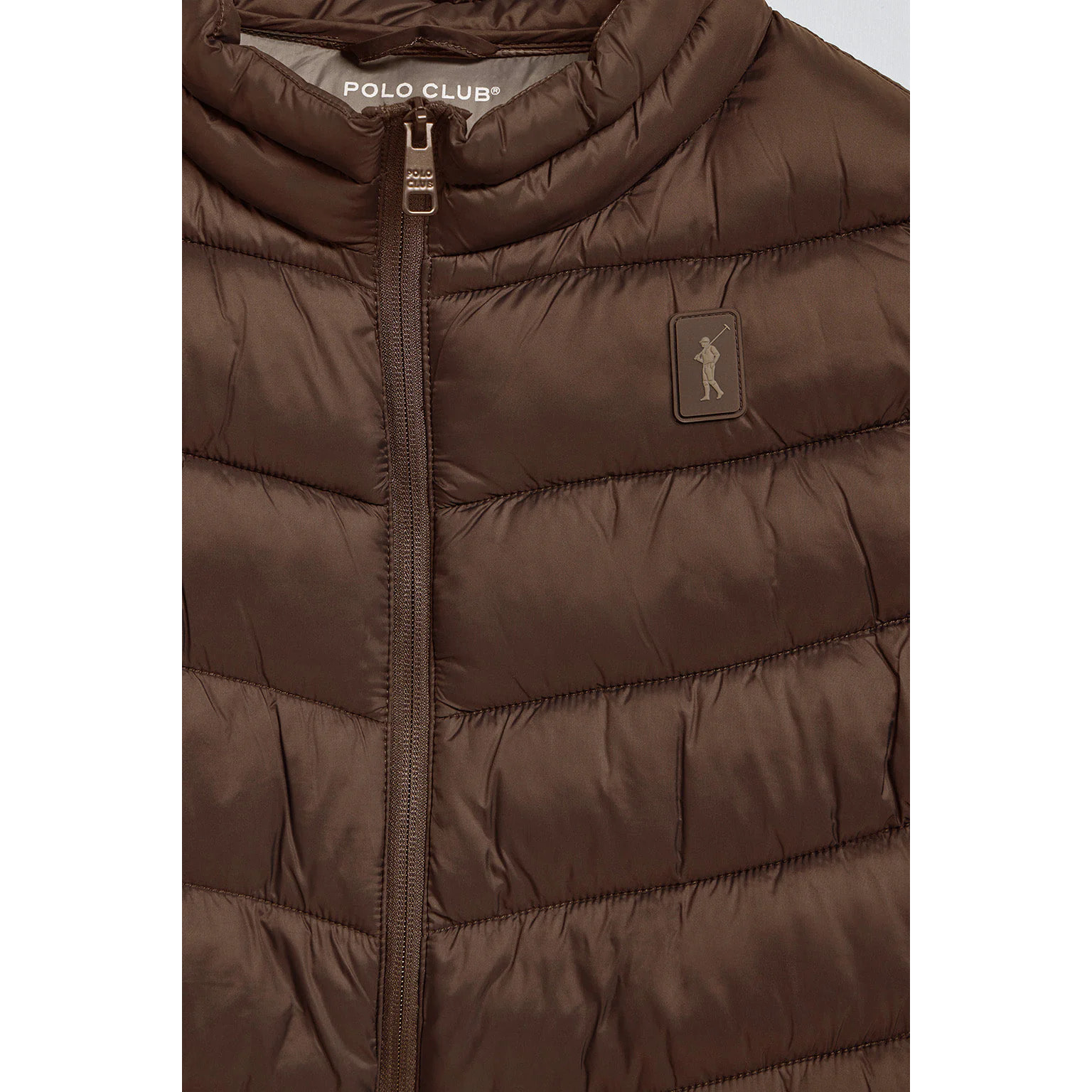 Gilet ultraleggero Chase marrone con toppa Rigby Go