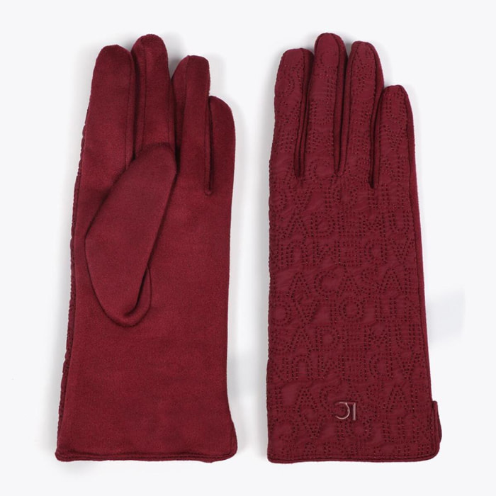 Guanti Logo Ricamato