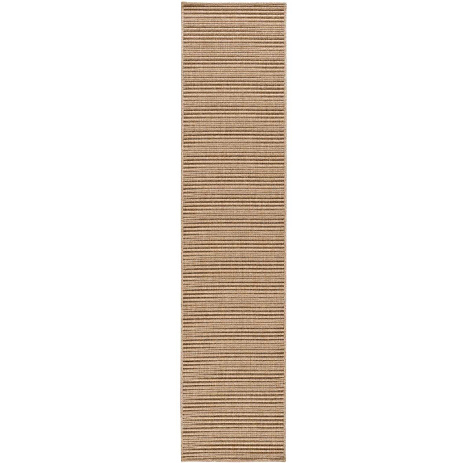 NATURA Alfombra de pasillo exterior natural en beige, 48x200