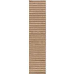 NATURA Alfombra de pasillo exterior natural en beige, 48x200