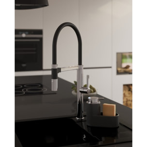 Distributeur de savon etrangement, noir (SATDKUCHC)