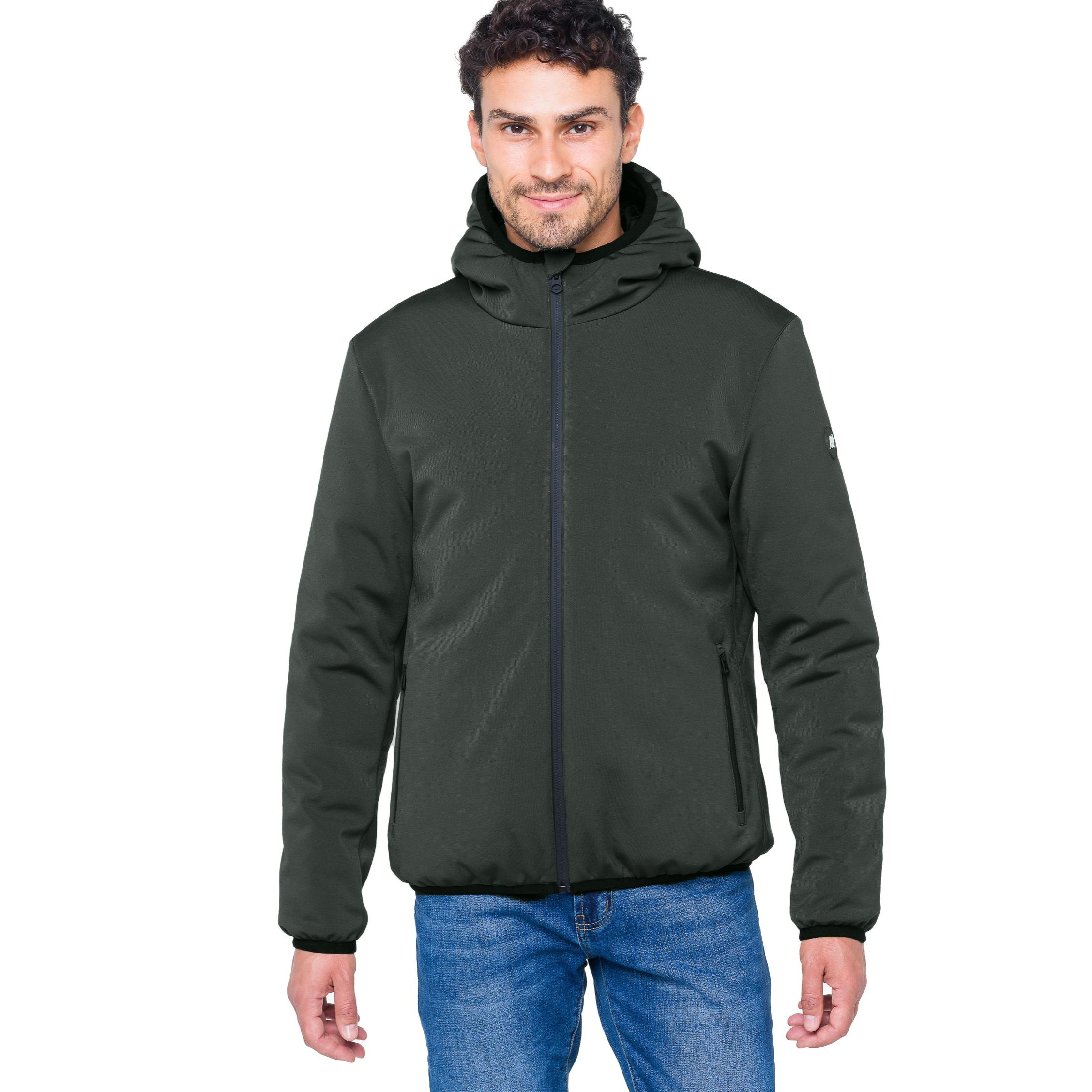 Chaqueta Hot Buttered Andaz acolchada con capucha Verde militar