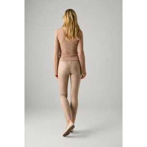 Leggings da donna con effetto metallizzato.