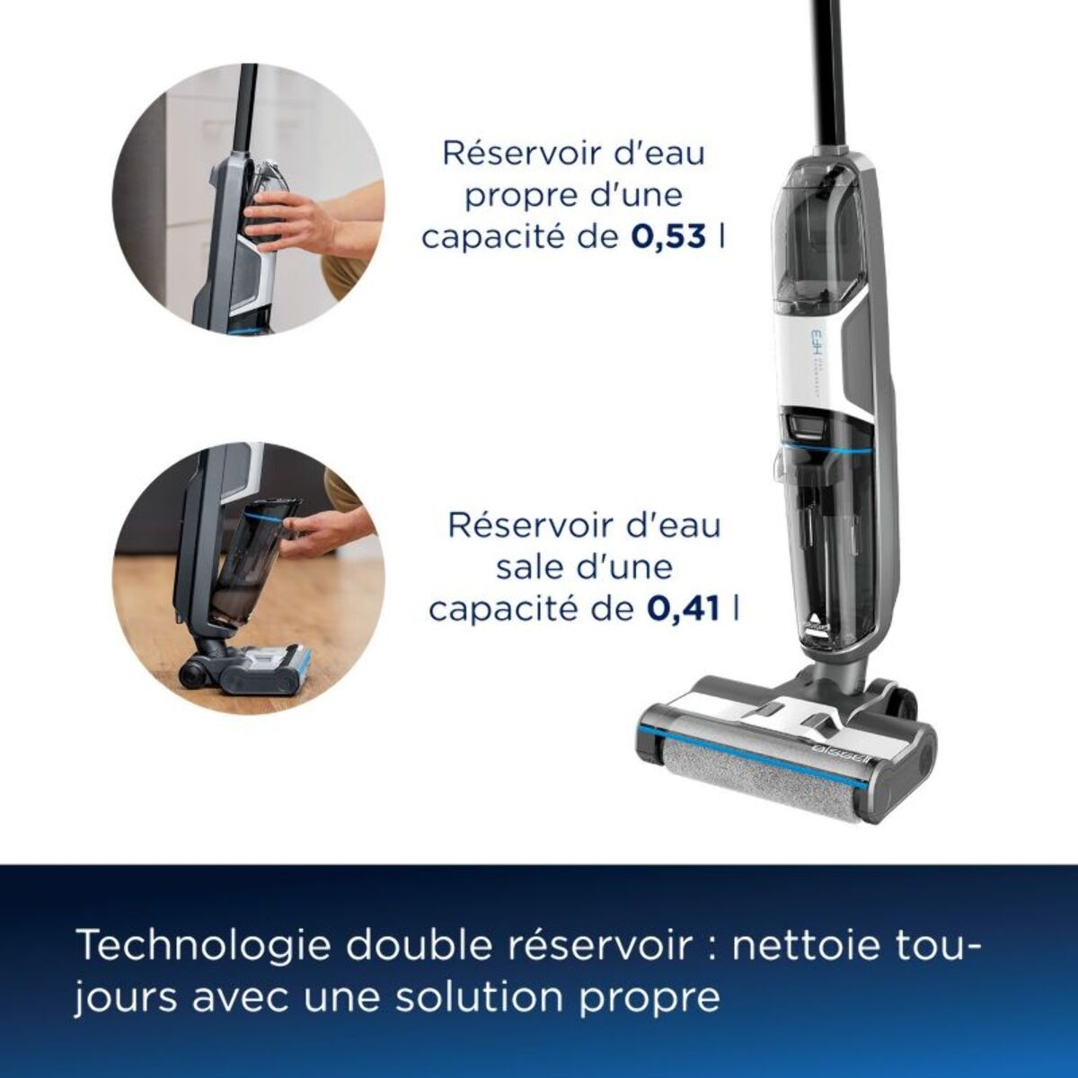 Nettoyeur de sols BISSELL Crosswave HF3 Pro sans fil