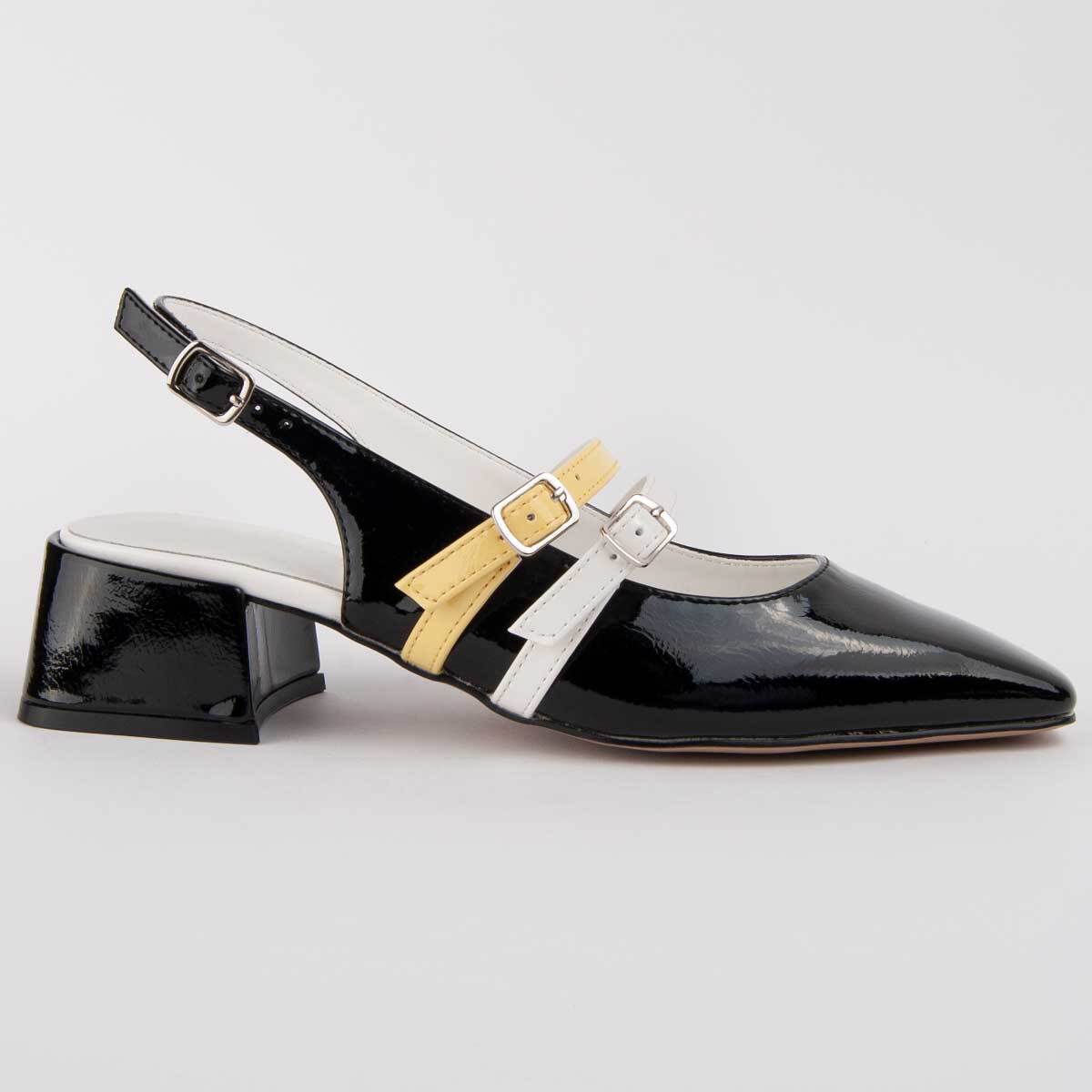 Zapato De Tacón - Negro - Altura: 4 Cm