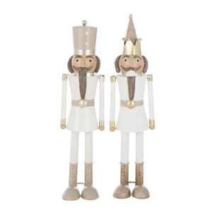 J-Line figurine Casse-Noisette Moustache - métal - mix - small - 2 pièces